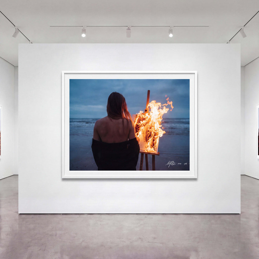 The Ruins, Edition 3 of 5, a framed limited edition fine art print by Michael Dole shown on a wall